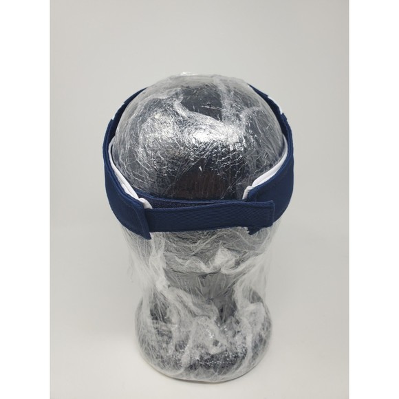 Vintage JP Morgan CHASE Bank Card Golf Hat Visor Blue Strapback - Picture 3 of 7